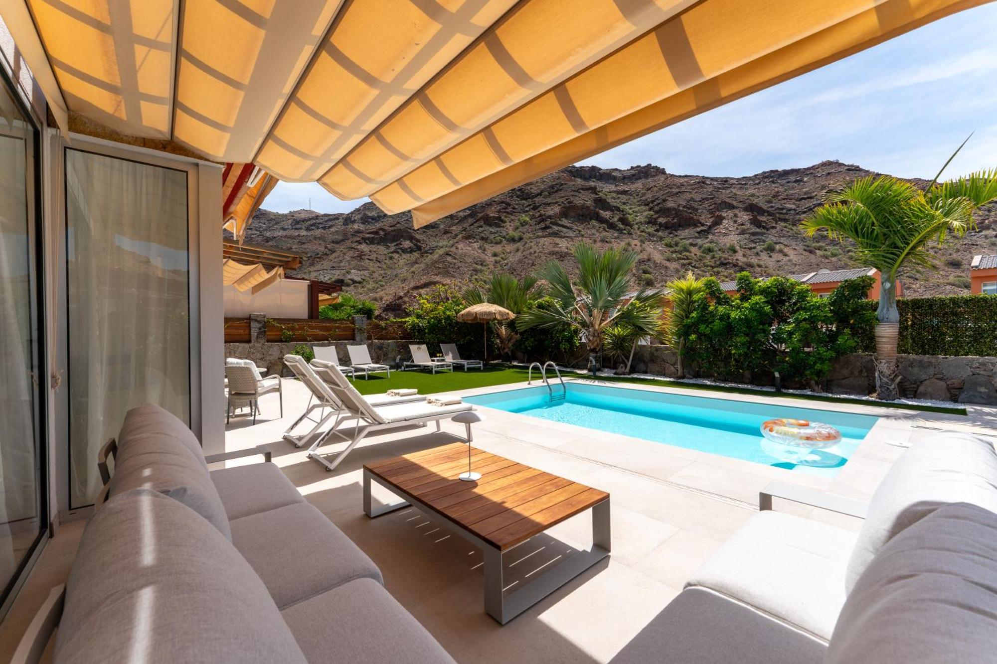 Villa Diana with private swimming pool in Tauro Mogán Esterno foto