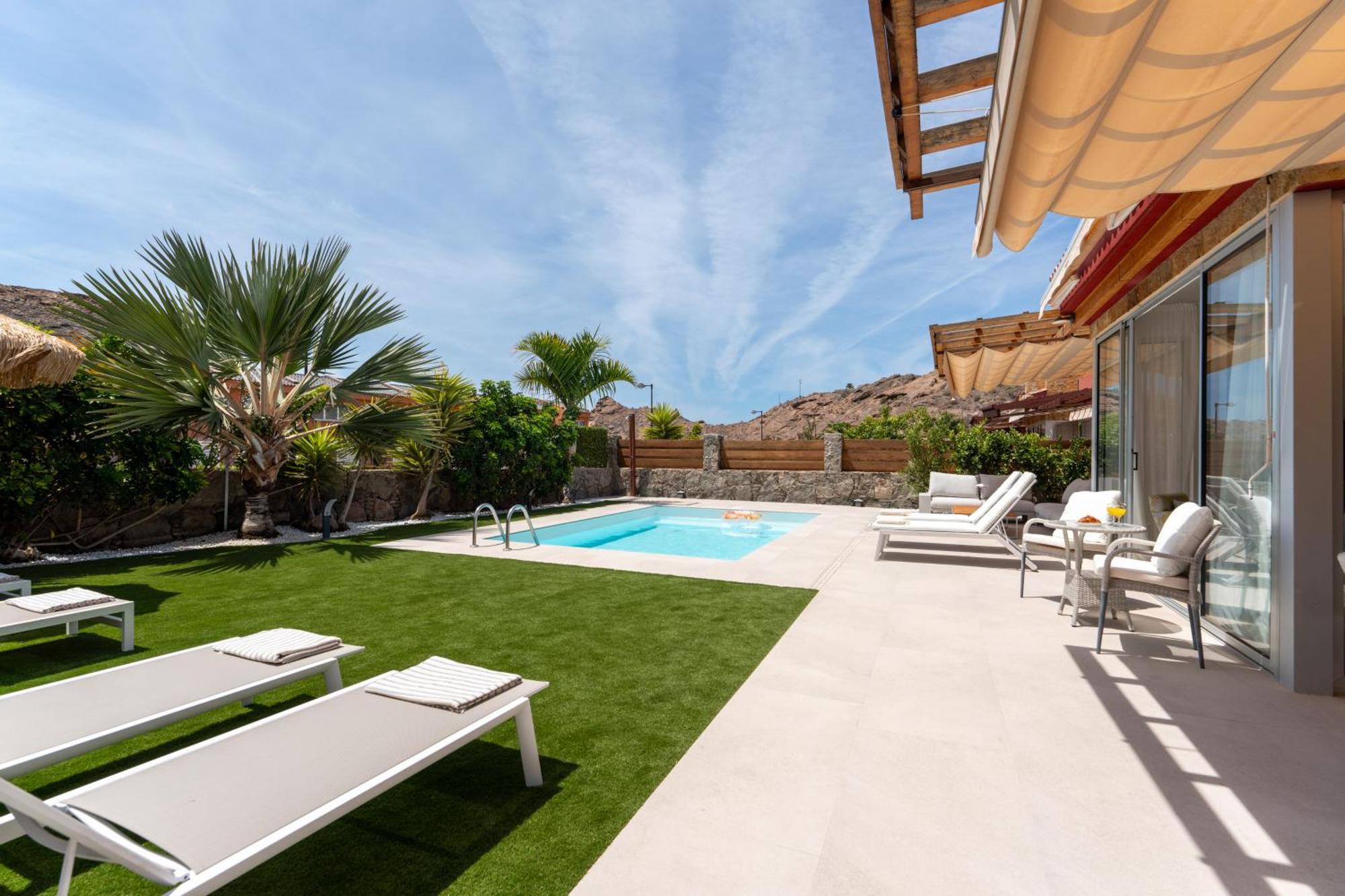 Villa Diana with private swimming pool in Tauro Mogán Esterno foto